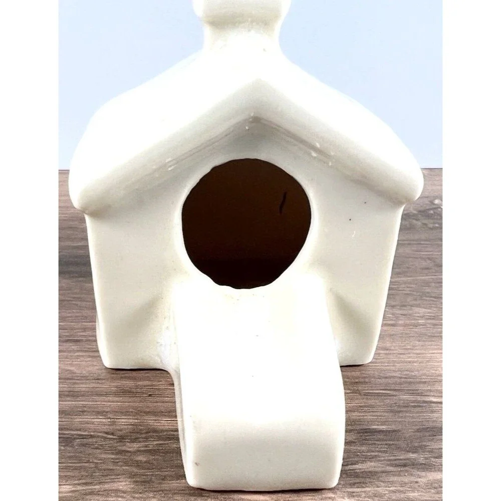 Vintage Miniature Ceramic House Cottage Smoking Chimney Personal Ashtray